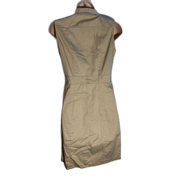 Women's H&M Khaki Button Dress 4 - Picture 2 of 5